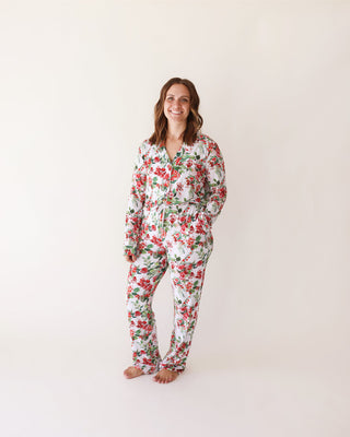 Bamboo Long Sleeve Top & Relaxed Long Pajama Pants Set - Beatrix (Floral) Pajamas