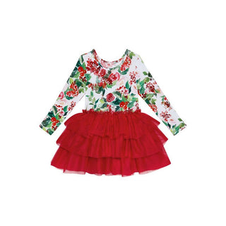 Bamboo Long Sleeve Tulle Dress - Beatrix (Floral) Baby & Toddler Dresses