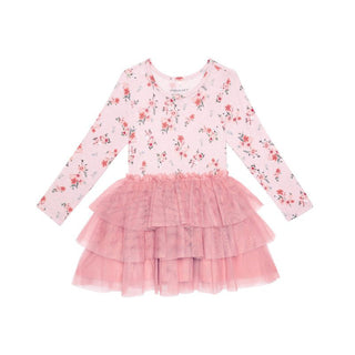 Bamboo Long Sleeve Tulle Dress - London (Floral) Baby & Toddler Dresses