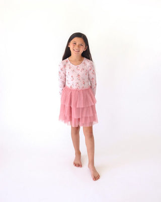 Bamboo Long Sleeve Tulle Dress - London (Floral) Baby & Toddler Dresses