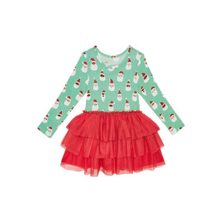 Bamboo Long Sleeve Tulle Dress - Santa Medley Baby & Toddler Dresses