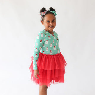 Bamboo Long Sleeve Tulle Dress - Santa Medley Baby & Toddler Dresses