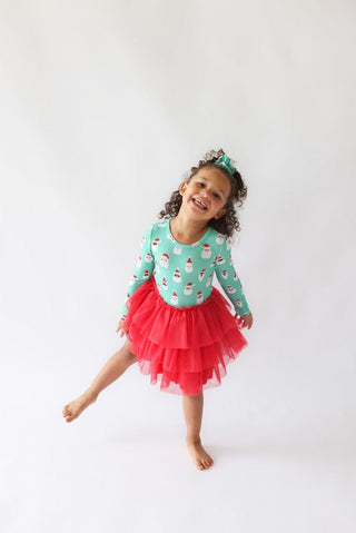 Bamboo Long Sleeve Tulle Dress - Santa Medley Baby & Toddler Dresses