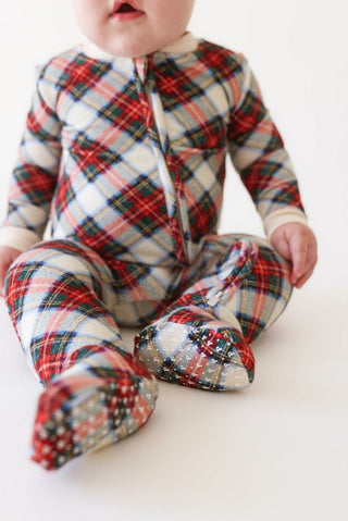 Pacci Footie with Zipper - Marqui (Plaid) Baby & Toddler Sleepwear