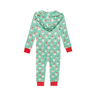 Posh Peanut Pacci Hooded Playsuit - Santa Medley