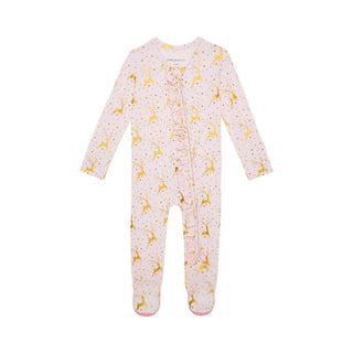 Posh Peanut Ruffle Footie with Zipper - Ryleigh