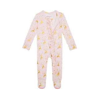 Posh Peanut Ruffle Footie with Zipper - Ryleigh