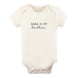 Organic Cotton Short Sleeve Bodysuit - Dada is My Bestie