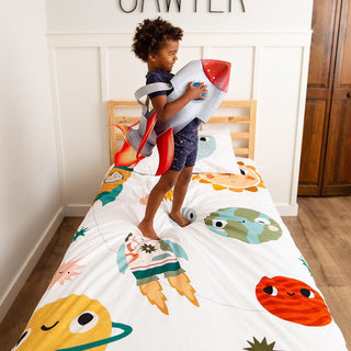 Duvet & Pillowcase Set - Space Explorer Big Kid Bedding Rookie Humans