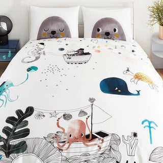 Duvet & Pillowcase Set - Underwater Love Big Kid Bedding Rookie Humans