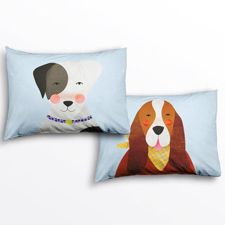 Rookie Humans Pillowcases (Pack of 2), Dog - Standard Size