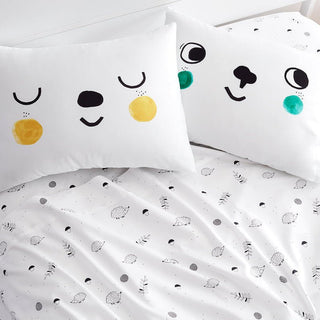 Pillowcases (Pack of 2), Happy Faces - Standard Size Pillowcase Pillowcases & Shams