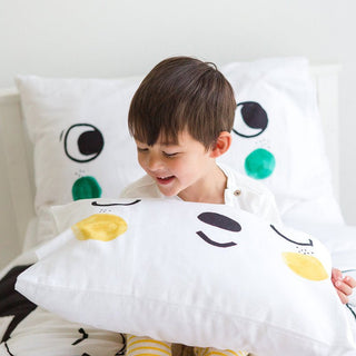 Pillowcases (Pack of 2), Happy Faces - Standard Size Pillowcase Pillowcases & Shams