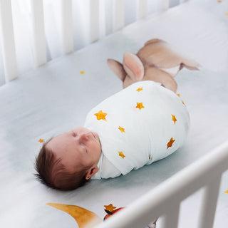 Bamboo Swaddle Blanket - Goodnight Wonderland Swaddle Swaddling Blankets