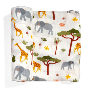 Bamboo Swaddle Blanket - In The Savanna Swaddle Swaddling Blankets