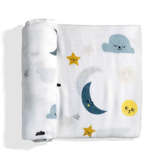 Bamboo Swaddle Blanket, Moon and Stars Swaddle Swaddling Blankets