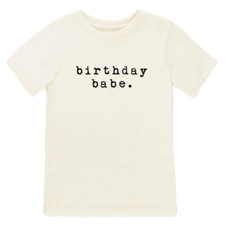 Organic Cotton Short Sleeve Tee Shirt - Birthday Babe