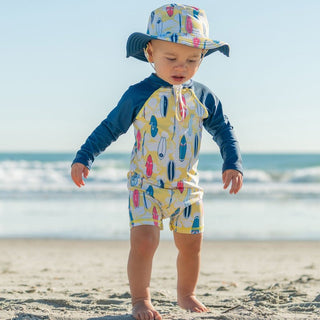 Snapper Rock Boy's Long Sleeve Sunsuit - Rock The Board