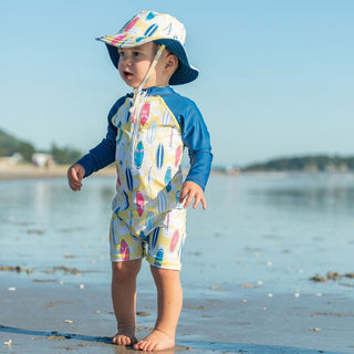 Snapper Rock Boy's Long Sleeve Sunsuit - Rock The Board