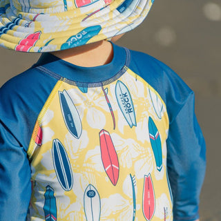 Snapper Rock Boy's Long Sleeve Sunsuit - Rock The Board