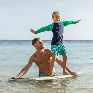 Snapper Rock Boy's Swim Short - Reef Shark