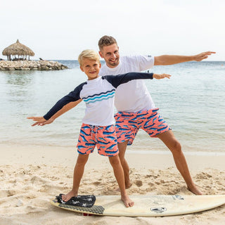 Snapper Rock Boy's Swim Short - Whale Tail