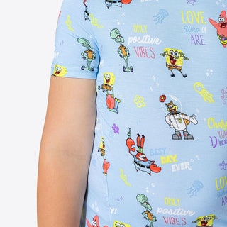 Sponge Bob SquarePants Bamboo Short Sleeve Pajama Set - Blue