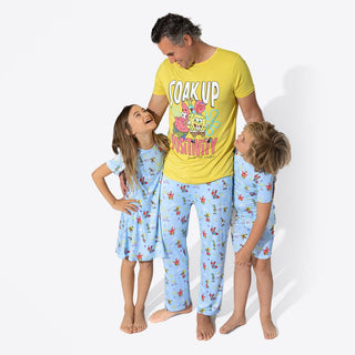 Sponge Bob SquarePants Bamboo Short Sleeve Pajama Set - Blue