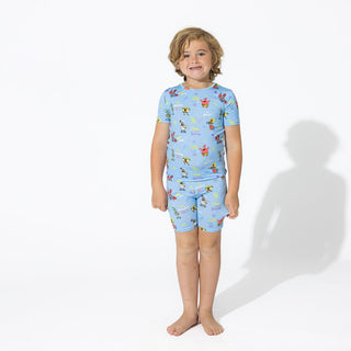 Sponge Bob SquarePants Bamboo Short Sleeve Pajama Set - Blue