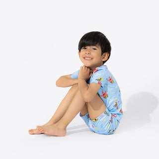 Sponge Bob SquarePants Bamboo Short Sleeve Pajama Set - Blue