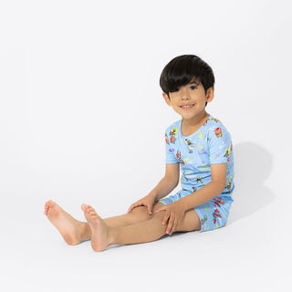 Sponge Bob SquarePants Bamboo Short Sleeve Pajama Set - Blue