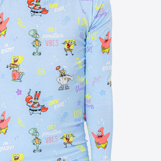 Sponge Bob SquarePants Bamboo Long Sleeve Pajama Set - Blue