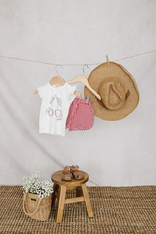 Red Gingham Shorts - Summer Essential