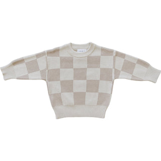 Knit Sweater - Checkered