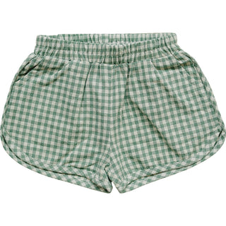 Green Gingham Shorts - Summer Essential