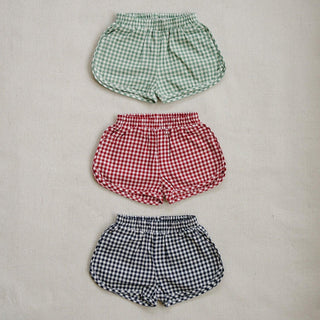 Red Gingham Shorts - Summer Essential