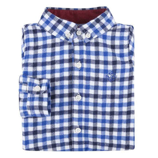 Andy and Evan Blue Check Flannel Shirt