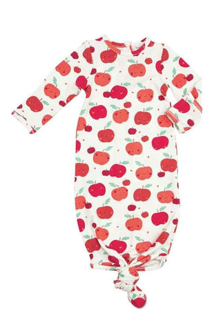 Bamboo Knotted Baby Gown - Apple Orchard Angel Dear