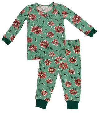 Angel Dear Girls Lounge Wear Pajama Set - Poinsettia | Cozy Sleepies provide warmth and snugness for better sleep.