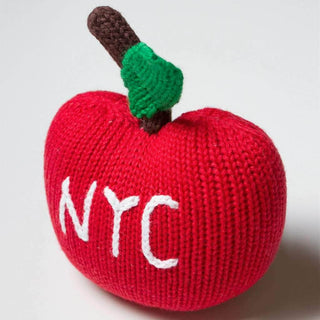 New York City Baby Gift Set - Organic Newborn Toy Rattles | Taxi, Metro Card, Hot Dog & Apple NYC Gifts Baby Gift Sets