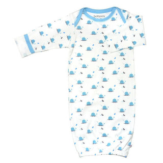 Babysoy Boys Bundler Gown - Whale