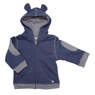 Babysoy Boys Fleece Hoodie - Indigo