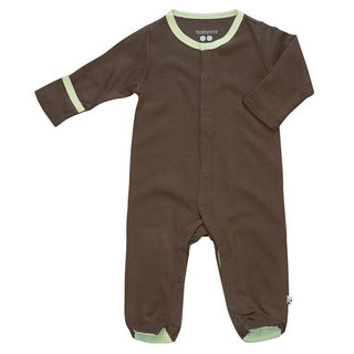 Boy's Footie with Snaps - Chocolate Baby & Toddler Sleepwear