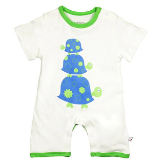 Babysoy Boys Janey Baby Modern Romper - Turtle