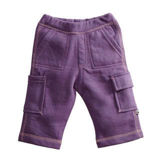 Girl's Bamboo Soft Cargo Pants - Eggplant Baby & Toddler Bottoms