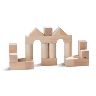 Basic Building Blocks 26 Piece Starter Set Architectural Blocks Wooden Blocks