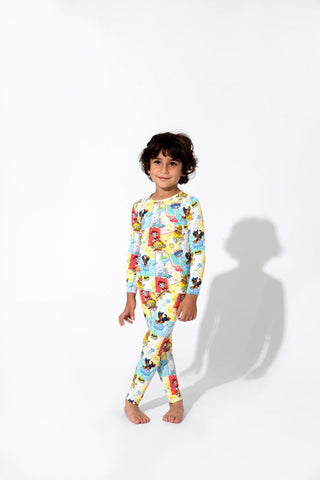 Bellabu Bear Bamboo Long Sleeve Pajama Set - PAW Patrol Boy Pups