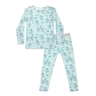 Bellabu Bear Boy's Bamboo Long Sleeve Pajama Set - PAW Patrol Valentine's Blue  | Cozy Sleepies provide warmth and snugness for better sleep.