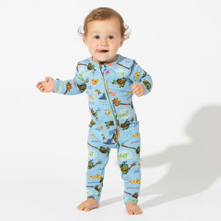 Bamboo Convertible Footie Romper - Teenage Mutant Ninja Turtles Pizza Baby & Toddler Sleepwear