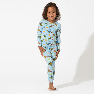 Bamboo Long Sleeve Pajama Set - Teenage Mutant Ninja Turtles Pizza Bellabu Bear